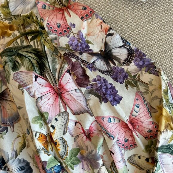 NEW Selkie The Mini Day Dress Small Butterfly Botanics Print - Picture 8 of 9